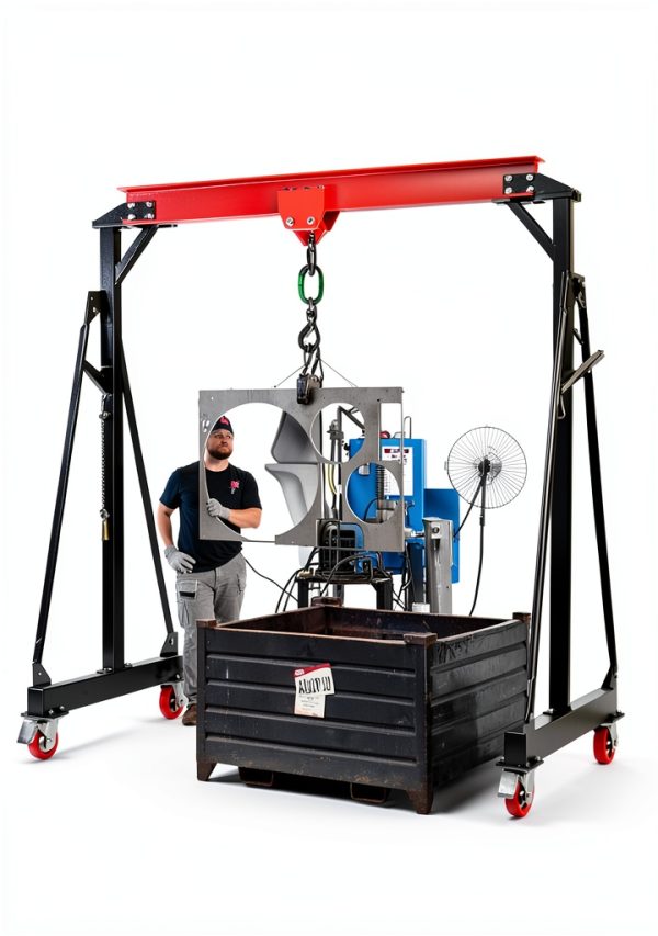 Dkenicor Gantry Crane Heavy Duty Steel 5000 lb Capacity-3