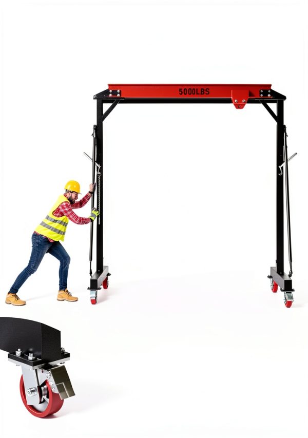 Dkenicor Gantry Crane Heavy Duty Steel 6600 lb Capacity-3