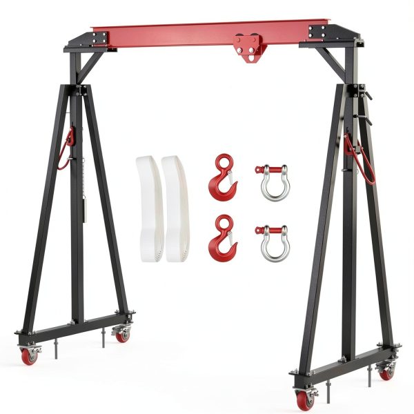 ExploreHorizon Gantry Crane Steel I-Beam 4400 lbs Capacity-0