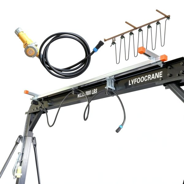 Lyfoo Gantry Crane Adjustable Height Reinforced Steel-5