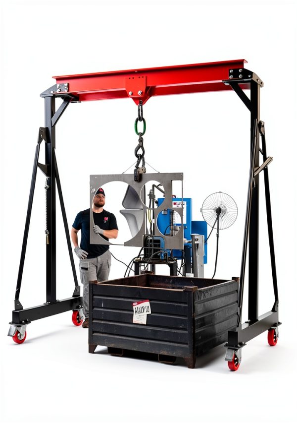 Dkenicor Gantry Crane Heavy Duty Steel 6600 lb Capacity-4