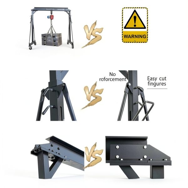 Lyfoo Gantry Crane Adjustable Height 6600 LBS Capacity-3