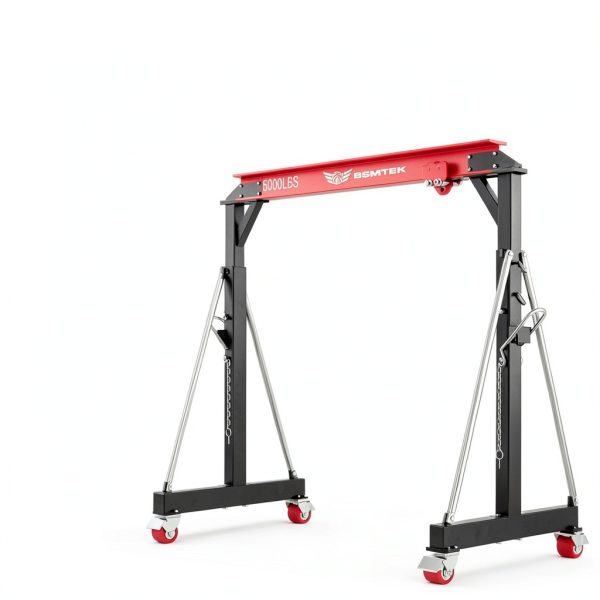 BSMTEK Gantry Crane Alloy Steel 5000 lb Capacity Red-2