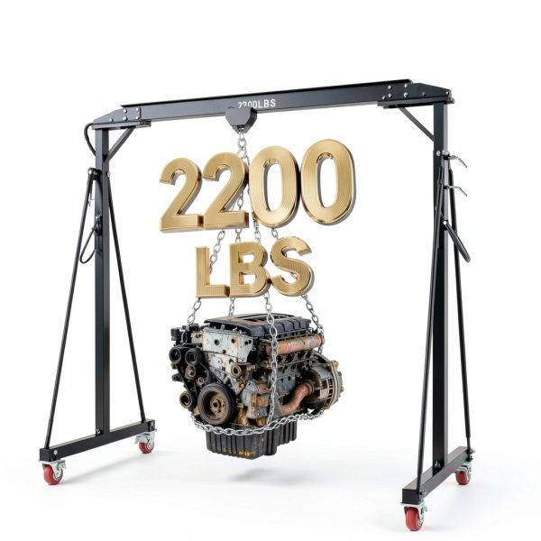 ExploreHorizon Gantry Crane Steel I-Beam 4400 lbs Capacity-5