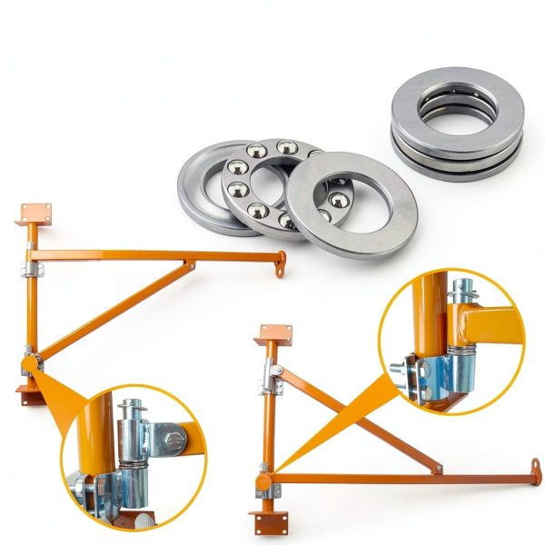 JIAJU Wall Mount Jib Crane 660LBS Carbon Steel Industrial-5