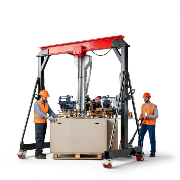 BSMTEK Gantry Crane Alloy Steel 5000 lb Capacity Red-7