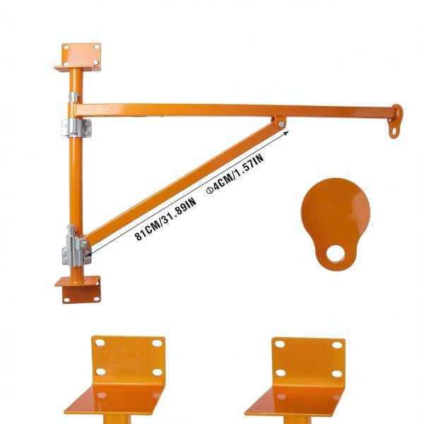 JIAJU Wall Mount Jib Crane 660LBS Carbon Steel Industrial-6