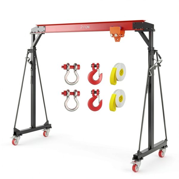 EliteEdge Gantry Crane 2 Ton Capacity Adjustable Height-0