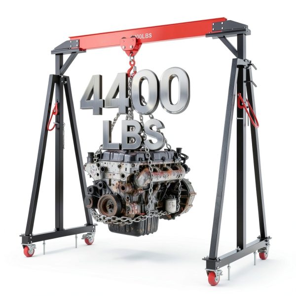 ExploreHorizon Gantry Crane Steel I-Beam 4400 lbs Capacity-6