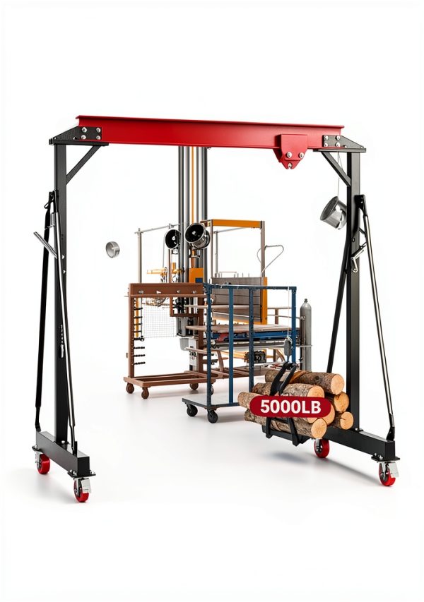 Dkenicor Gantry Crane Heavy Duty Steel 6600 lb Capacity-1