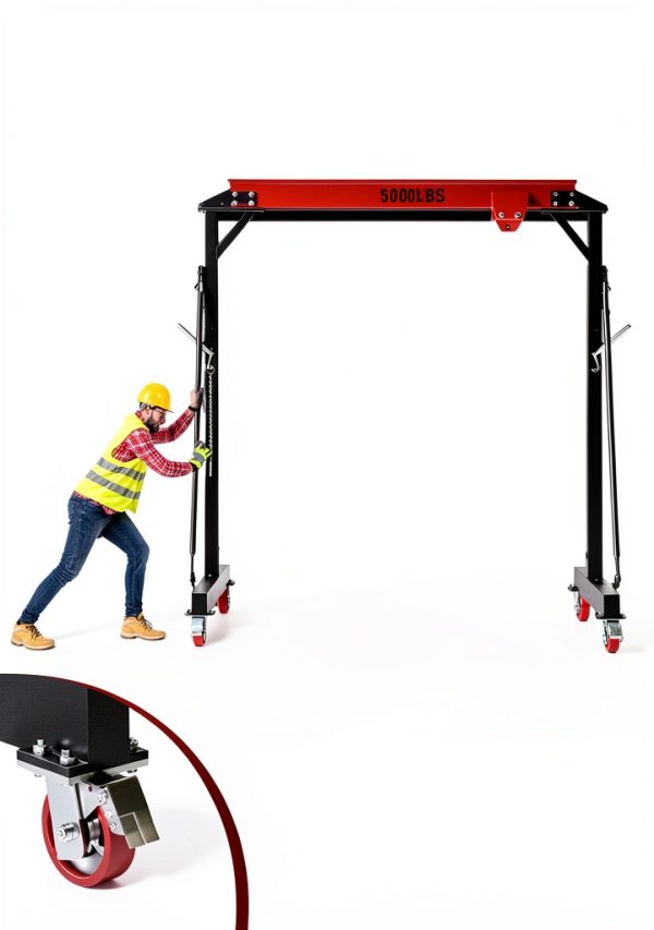 Dkenicor Gantry Crane Heavy Duty Steel 5000 lb Capacity-2