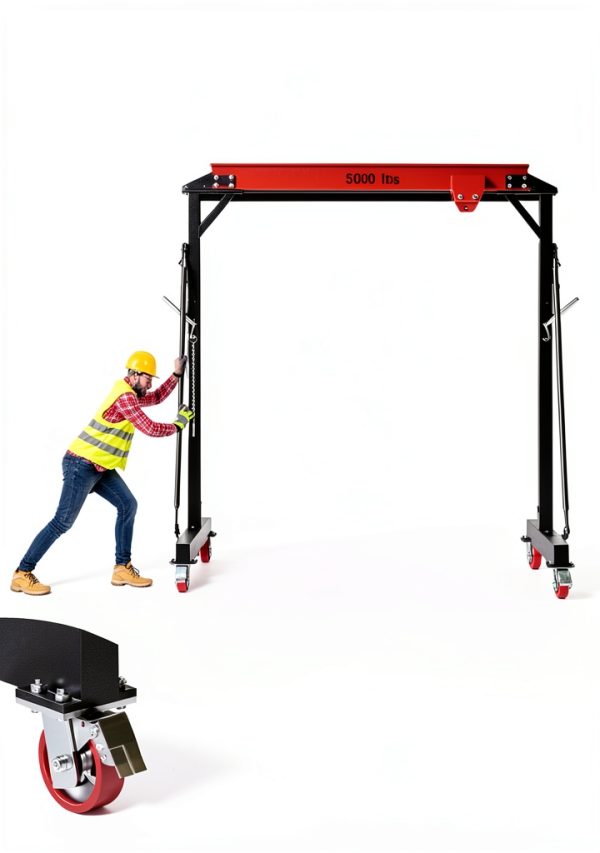 Dkenicor Gantry Crane 2 Ton Capacity Industrial Steel-4