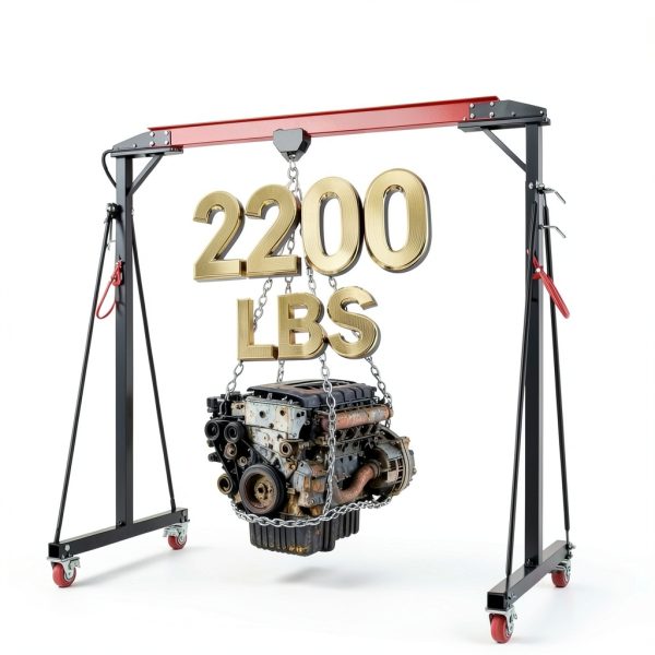 Gantry Crane 2200 lbs Capacity Industrial Steel I-Beam-4