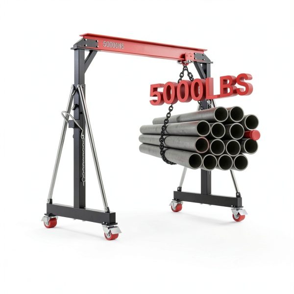 BSMTEK Gantry Crane Alloy Steel 5000 lb Capacity Red-1