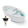 Freestanding Tub Drain Rough-in Kit GNRZZT Brass Pipe PVC Adapter-2