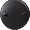 Westbrass 593244-62 1-1/2" Black Tubular Tip-Toe Bath Waste Drain Kit-8