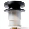 Westbrass 593244-62 1-1/2" Black Tubular Tip-Toe Bath Waste Drain Kit-13