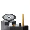Freestanding Bathtub Drain FERUERW Stainless Steel Rough-In Kit Black-3