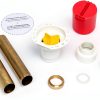 Oatey PVC Universal Freestanding Tub Drain Kit 46000P White-1