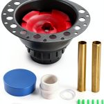 Freestanding Tub Drain Rough-in Kit LHUKSGF Black PVC Adapter-0