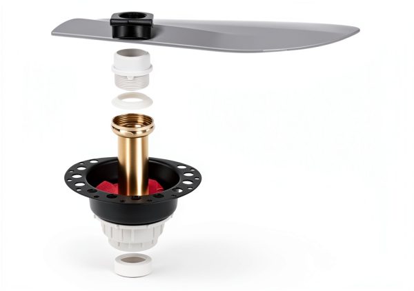 Freestanding Tub Drain Rough-in Kit GNRZZT Brass Pipe PVC Adapter-5