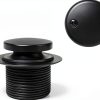 Westbrass 593244-62 1-1/2" Black Tubular Tip-Toe Bath Waste Drain Kit-3