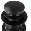 Westbrass 593244-62 1-1/2" Black Tubular Tip-Toe Bath Waste Drain Kit-7