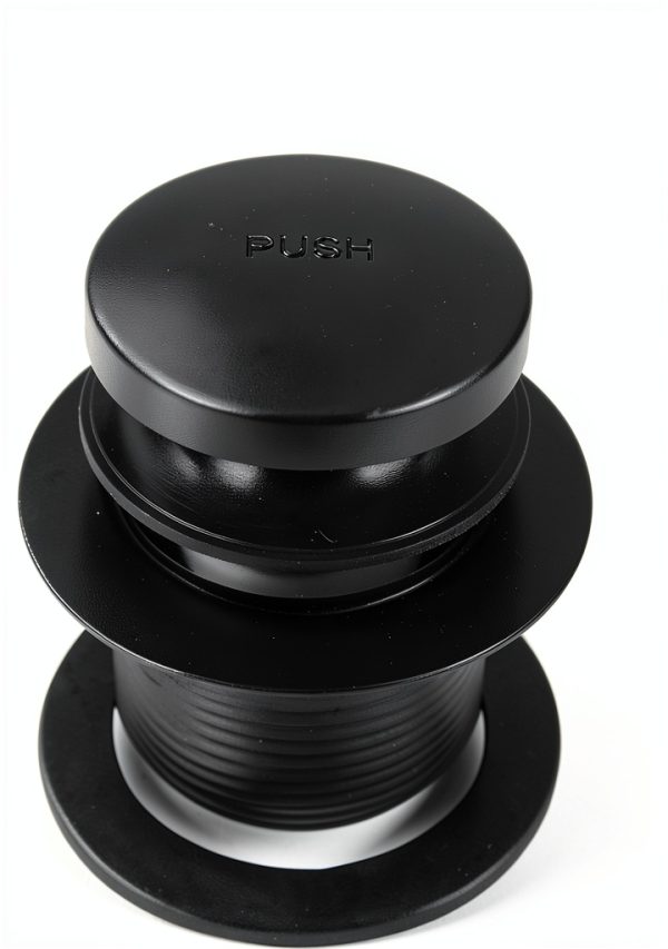 Westbrass 593244-62 1-1/2" Black Tubular Tip-Toe Bath Waste Drain Kit-7