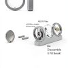 Westbrass D493CH-07 Deep Soak 2-Hole Bathtub Overflow Cover Nickel-1