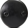 Westbrass 593244-62 1-1/2" Black Tubular Tip-Toe Bath Waste Drain Kit-6