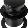 Westbrass 593244-62 1-1/2" Black Tubular Tip-Toe Bath Waste Drain Kit-9