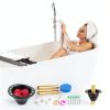 Freestanding Tub Drain Rough-in Kit LHUKSGF Black PVC Adapter-5