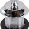 EZ-FLO Lift-n-Turn Bath Drain Assembly – Chrome Finish, Coarse Thread-0