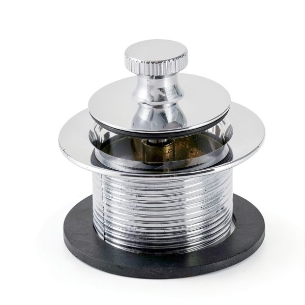 EZ-FLO Lift-n-Turn Bath Drain Assembly – Chrome Finish, Coarse Thread-1